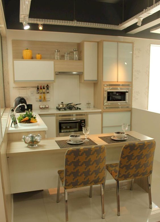 Apartment Kitchen Ideas: Elegant Beige Set