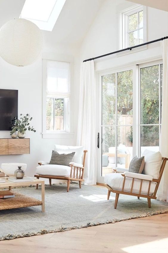 Bright Living Room Ideas: Airy Scandinavian Look