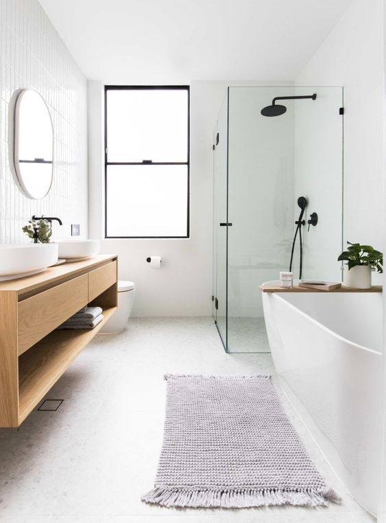 Simple Bathroom Ideas: Clean Functional Arrangement