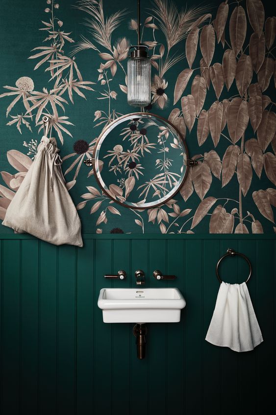 bathroom wallpaper ideas 13