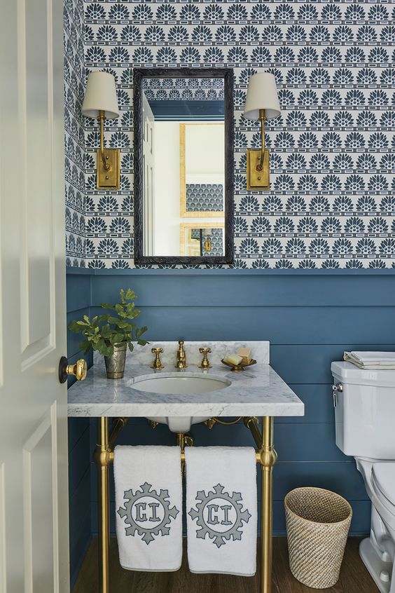 bathroom wallpaper ideas 15